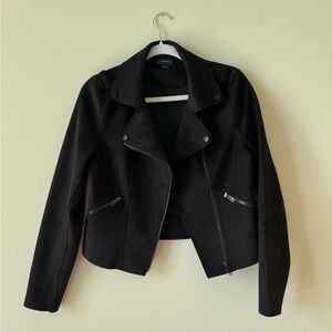 Women's Black Faux Suede Jacket
